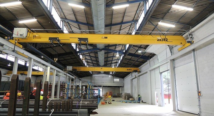 4 ponts roulants bipoutre 2x32 tonnes